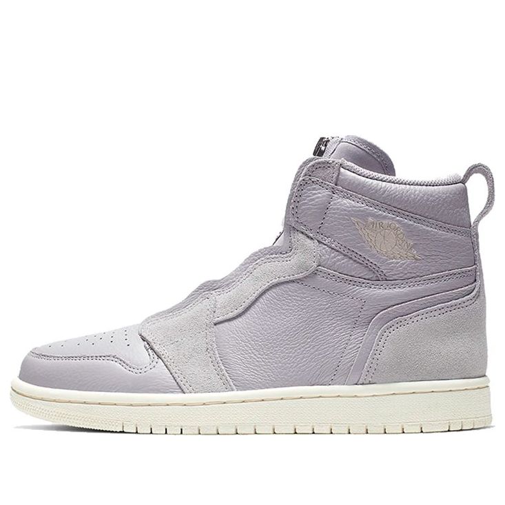 (WMNS) Air Jordan 1 High Zip 'Gray Light Ivory Light Purple'  AQ3742-002 Epochal Sneaker